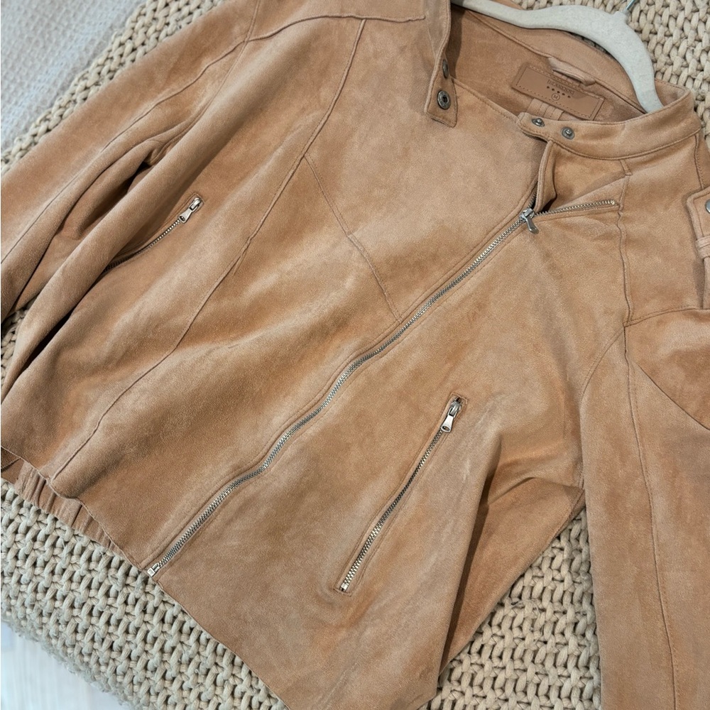BlankNYC suede moto jacket